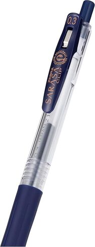Zebra B-JJH15-FB Gel Ballpoint Pen, Sarasa Clip, 0.3, Blue Black, 10 Pieces in Saudi Arabia
