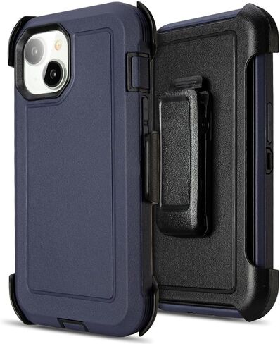 for Black iPhone 16 Plus Case with Belt Clip, for Shockproof iPhone 16 Plus Case Heavy Duty,3 Layers of Sturdy,Anti-Drop,Military-Grade Defender Cover for iPhone 16 Plus Case Black in Kuwait