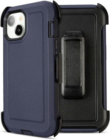 for Black iPhone 16 Plus Case with Belt Clip, for Shockproof iPhone 16 Plus Case Heavy Duty,3 Layers of Sturdy,Anti-Drop,Military-Grade Defender Cover for iPhone 16 Plus Case Black in Kuwait