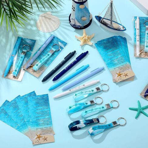هدايا تقدير قصة Starfish Bulk Make A Varter Point Pens Starfish Silicon Beychains بطاقات تحفيزية ، شكرًا لك هدية للمتطوعين في موظفي زميل في العمل in Kuwait