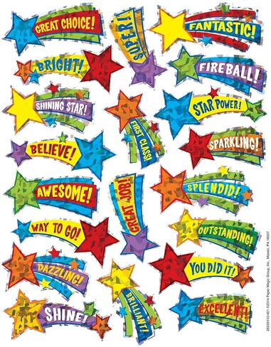Eureka Back to School Shooting Star Stickers for Kids, 20 pc in Saudi Arabia