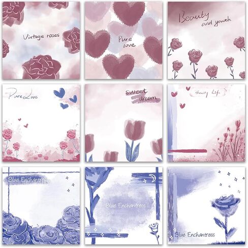 9 PCS Retro Sticky Notes 3x3 Cute and Aesthetic Post it Notes Self-Stick Note Pads for School, Office, and Home - Ideal Gifts for Teachers, Women, and Coworkers (cat) in Kuwait