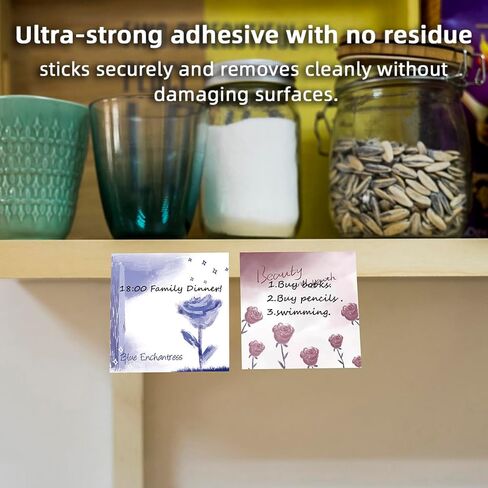 9 PCS Retro Sticky Notes 3x3 Cute and Aesthetic Post it Notes Self-Stick Note Pads for School, Office, and Home - Ideal Gifts for Teachers, Women, and Coworkers (cat) in Kuwait