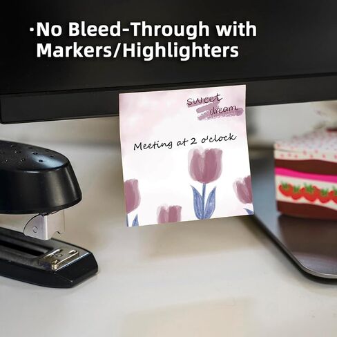 9 PCS Retro Sticky Notes 3x3 Cute and Aesthetic Post it Notes Self-Stick Note Pads for School, Office, and Home - Ideal Gifts for Teachers, Women, and Coworkers (cat) in Kuwait