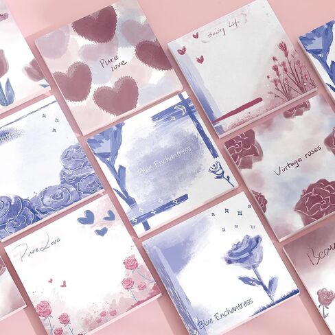 9 PCS Retro Sticky Notes 3x3 Cute and Aesthetic Post it Notes Self-Stick Note Pads for School, Office, and Home - Ideal Gifts for Teachers, Women, and Coworkers (cat) in Kuwait