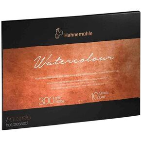 Hahnemuhle Collection Watercolor 300 Block Hot Hot Pressed 14.2x18.9 Inches 300 GSM