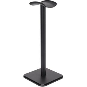 VBESTLIFE Headphone Stand, Headset Holder Earphone Stand with Aluminum Supporting Bar, for All Headphones Size for PC Gaming Headset Display & Headphones (White)