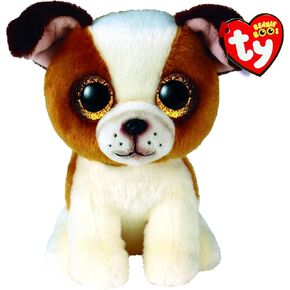 TY Toys Beanie Boo Bulldog Hugo - 15 CM, Brown (2009297)