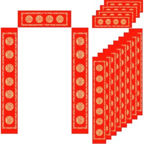 Zhanmai 5 مجموعات فارغة DIY صينية joplet للعام الصيني الجديد 2025 مهرجان الربيع couplets ورقة Red Chun Lian للعام الصيني الجديد