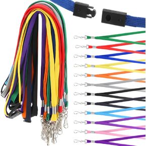 Kosiz Safety Safety Breakaway Lanyard لشارات الهوية السريعة إصدار الحبل الحبل مع ربط دوار لبطاقة بطاقة الشارة