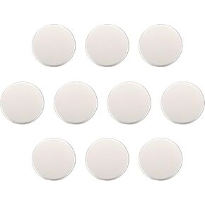 Harfington 10pcs 18L أزرار جولة معدنية 11.5 مم 15/32