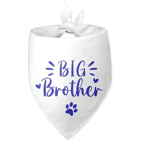 Big Brother Dog Bandana Baby Baby Coverence Condric Dog Bandana White Dog Bandana Bandana Photo Photo Prop Pet Dicksories for Pet Dog Gifts