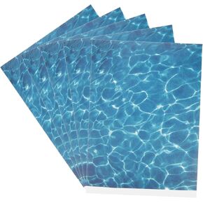 5 Sheets Modeling Materials Diorama Sand Paper Fake Scene Landscape Decor Diorama Water Wave Stickers Artificial Water Ripple Decor Miniature Basing Gel Plastic