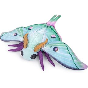 لعبة Luna Moth Plush ، لعبة Luna Moth LifeLike Luna Stupted 11in ، لعبة ذات عثة كبيرة واقعية ، مجموعة هدايا فريدة من نوعها للأطفال