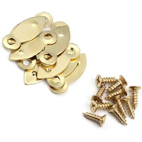 MroMax 100pcs Metal Frame Picture Turn Button Picture Frame Accessories Perfect for Hanging Pictures Gold