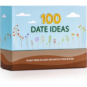 100 أفكار تاريخ للأزواج - لعبة البطاقات الليلية الفريدة والرومانسية - هدايا الأزواج لحفلات الزفاف ، عيد الميلاد ، الذكرى السنوية ، والمشاركات - لها ، لها ، صديقها ، صديقها ، زوجة ، زوج