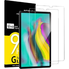 NEW'C [2 Pack Designed for Samsung Galaxy Tab S6/S5e 10.5 Inch 2019 Screen Protector Tempered Glass, Bubble Free, Ultra Resistant