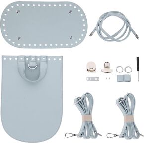 Tendycoco 1 مجموعة حقيبة ظهر DIY - مجموعة من الجلد الزرقاء الحديثة - غير قابلة للطي - البالغين