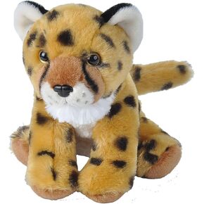 Wild Republic Cuddlekins Eco Mini Cheetah Cub ، حيوان محشو ، 8 بوصات ، لعبة أفخم ، تعبئة زجاجات مياه معاد تدويرها ، ودية للبيئة
