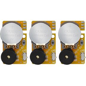 Shengsen 3 Pack Hidden Lieging Beep Office Prank ، صانع ضوضاء غردان صغير ، بما في ذلك الأصوات المختلفة ، والكريكيت ، والصفير ، والمزيد ، مزحة حارس النقطة في هفوة يوم كذبة أبريل ، والأصفر