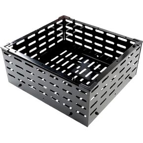 HENGTUTRADE Rear Rack Rear Box Rear Basket Steel Black Finish Mesh Perforated Design for JA65 Hunter Cub 125