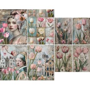ورق الأرز الخيط ، 8 × 10.5 بوصة (6 مساءً) - ورقة التوت لبطاقات Decoupage Scrapbort