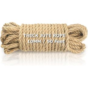 Vanhench White Twine String 805ft, Halloween Spider Web Decoration, Jute Rope Cord Bakers Twine, White String for Crafts, Gift Wrapping Twine, Home Decor, Wedding Décor, Art Decoration (Beige)