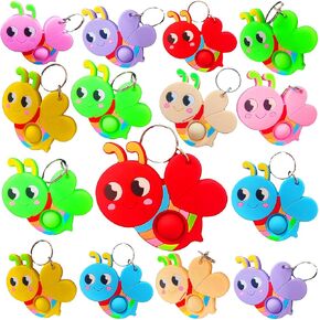 20 حزمة Mini Fly Fly Bee Fidgets Toys for Kids Children Classroom Tething Gifts Award of Teacher و Birthday Party Bubble Favors