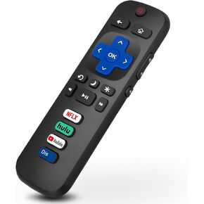 LOUTOC Universal Replacement Compatible with TCL-ROKU-TV-Remote, RC280 RC282 Compatible with Roku Philips, ONN, Hitachi, Element, Haier, LG, Sanyo, JVC TVs(Infrared)