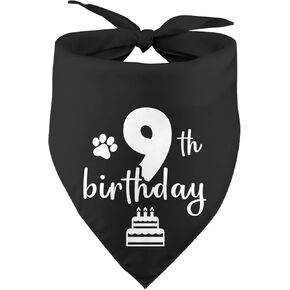 الكلب التاسع عيد ميلاد باندانا جرو بوي فتاة الكلاب عيد ميلاد prop pet acced accessories for dog lover