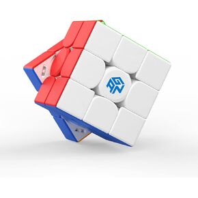 GAN 12 M Leap Frosted, 3x3 Stickerless Speed Cube Gans 56mm Magic Cube Puzzle Toys GAN Flagship(Primary Internal)
