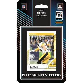 2024 Donruss Pittsburgh Steelers Factory Sealed NFL Team Set TJ Watt Najee Harris Plaxico Burress Rated Rookies Roman Wilson Peyton Wilson