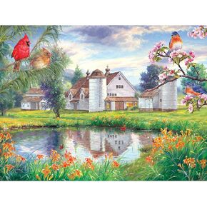Roseart - Abraham Hunter - Summer on the Farm - 300 قطعة بانوراما للألغام للبالغين