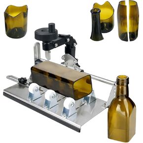 Glass Bottle Cutter, Stainless Steel Alloy Wine Bottle Cutting DIY Machine, Bottle Cutting Tool Tool Kit for Cutting Wine Beer Champagne Round Square Bottle