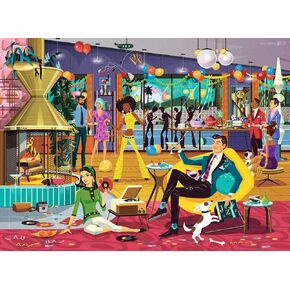 Ravensburger Jazzy! 500 Piece Fabulous and Groovy Jigsaw Puzzle | Unique Piece Design | Softclick Technology | Ideal Gift for Puzzle Enthusiasts