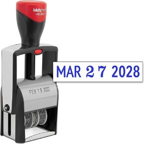 MaxMark Heavy Duty Date Stamp, Large Date Size - Exclusive 12-Year Band - Black Ink in Kuwait