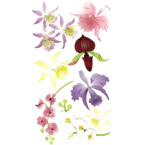 Jolee'S Boutique Dimensional Stickers-Colorful Orchids