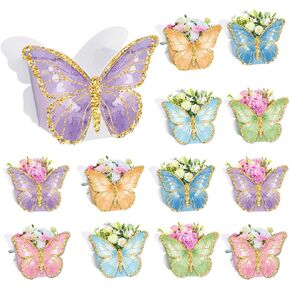 12 PCS Big Butterfly Centerpes for Tables ، 6 Models Butterfly Decore Menterdes for Baby Shower