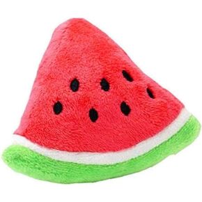 Red Watermelon Pet Toy Chew Squeaker Squeaky Plush Cotton Triangle Ball Watermelon Sound Toys Puppies Small Dog Squeak Toys Useful and Deft Pet Supplies