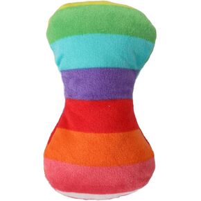 لعبة Popetpop Plush Dog Toy ملونة على شكل صرير محشو الكلب مضغ لعبة الهادئة الهادئة للحيوانات الأليفة للكلاب الصغيرة المتوسطة كبيرة