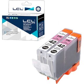 LCL Compatible Ink Cartridge Replacement for Canon CLI42 CLI-42 LGY CLI-42LGY 6391B001 Pro-100 Pro-100S (2-Pack Light Grey)