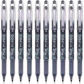 Pilot P-700 Rollerball Stick Pen ، الحبر الأسود ، Fine Point 10 Pack (38610)