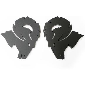 Custom Emblem for Ram 1500 2500 3500 Fender badge Hellcat Style Head,Matte Black