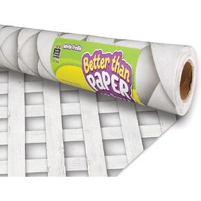 Trellis White Trellis أفضل من Paper® Bulletin Board Roll