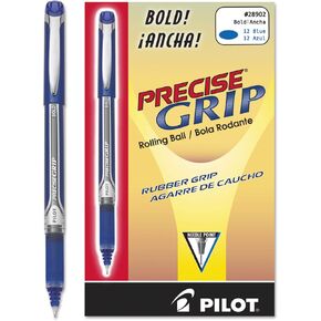 Pilot Corporation الدقة قبضة Bold Rolling Ball Stick Pen الحبر الأزرق 1 مم - 1 PEN 28902