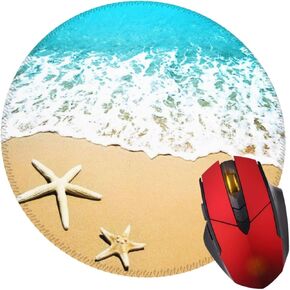 وسادة فأر STARFISH BEACH SAND مع قاعدة ألعاب مستديرة من منصات ألعاب غير قابلة للانزلاق