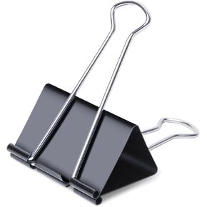 Ufmarine Jumbo Binder Clips 3 inch (6 Pcs), Extra Large Binder Clips for Office Supplies