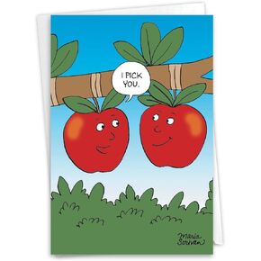 NobleWorks Funny Anniversary Card مع مظروف 5 × 7 بوصة (بطاقة واحدة) زوجين ، زوج ، زوجة ، آباء آباء تهنئة تكديس غسالة الصحون C8659ang