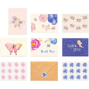 OUTSHINE Blank Notecards and Envelopes Set in Cute Storage Box - 48 (Fruit) 3.5" x 5" | Bulk Blank Note cards with Envelopes for All Occasion | Small Greeting, Stationary, Birthday, Thank You Cards