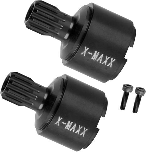 2Pcs RC Heavy Duty Drive Cup 7754R Upgrade Parts for 1/5 XMAXX 8S 77086-4 ，XRT 8S 78086-4 (Black) in Kuwait